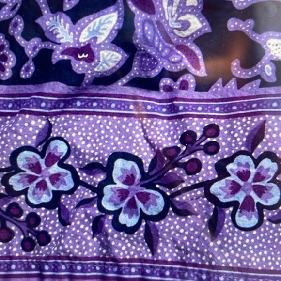 Gap Kids Black & Purple Floral 💐 Cute 🥰 Dress 👗 Sz 6/7 - Picture 5 of 5